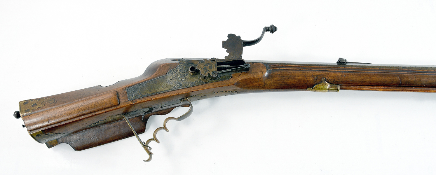 A GERMAN WHEEL-LOCK RIFLE