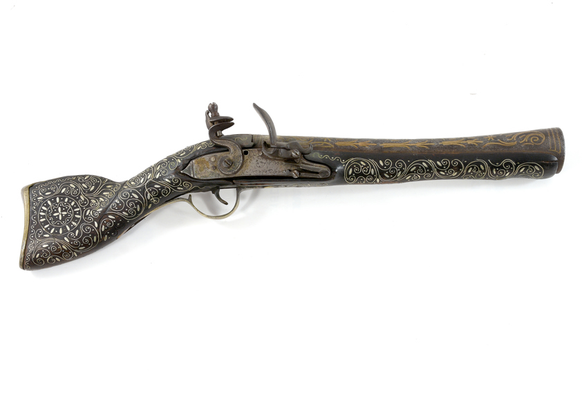 FLINTLOCK TROMBON PISTOL