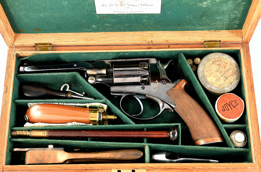 DEANE & SON PERCUSSION REVOLVER IN CASE