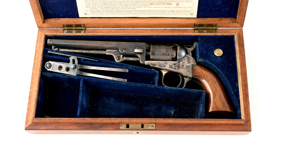 A CASED COLT POCKET LONDON REVOLVER