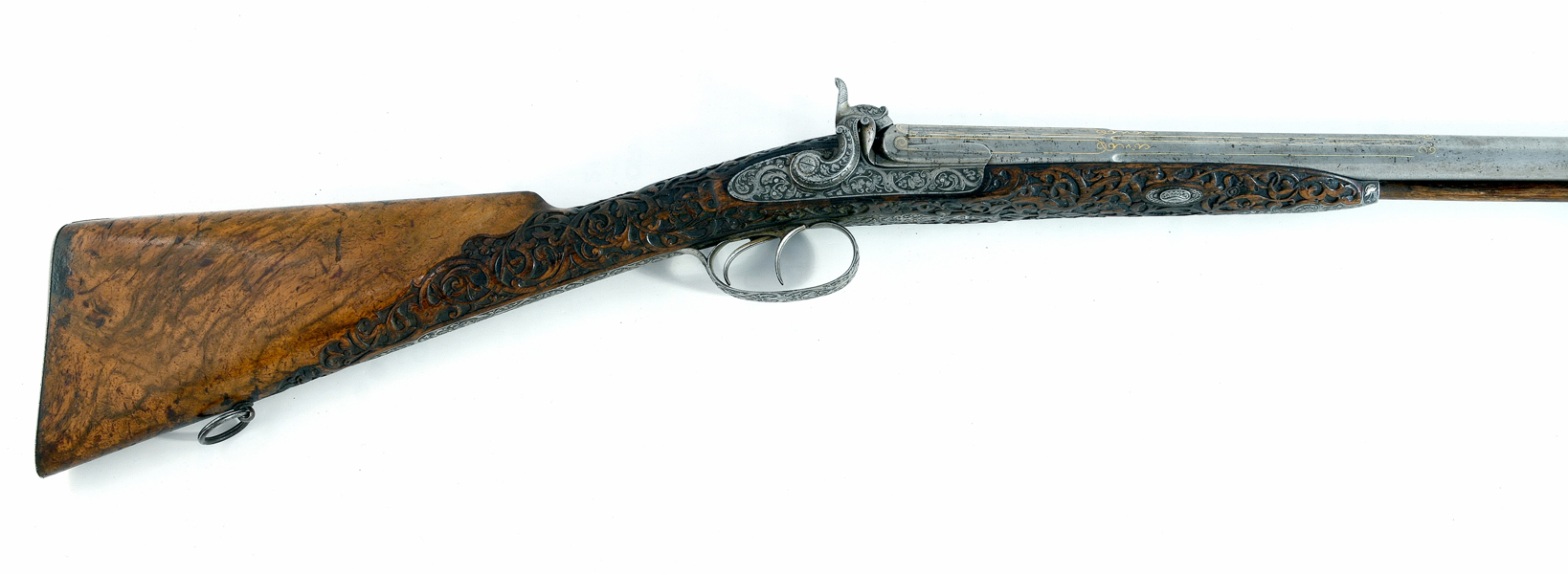 A BELGIAN D.P PERCUSSION SPORTING GUN