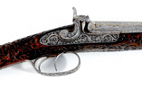 A BELGIAN D.P PERCUSSION SPORTING GUN