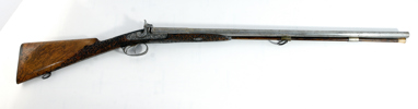 A BELGIAN D.P PERCUSSION SPORTING GUN