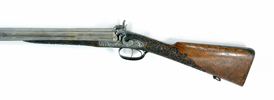 A BELGIAN D.P PERCUSSION SPORTING GUN