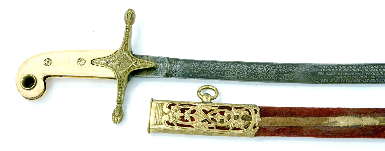 ENGLISH-INDIAN MAMLUK OFFICERS SABRE