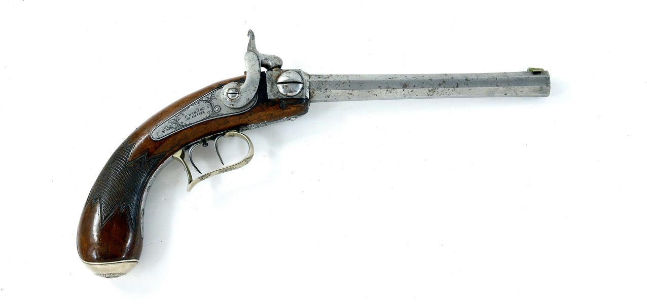 GERMAN BREECH LOADING PERCUSSION PISTOL