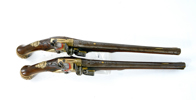 A PAIR OF FLINTLOCK HOLSTER PISTOLS