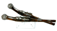 A PAIR OF BELGIAN FLINTLOCK PISTOLS