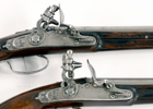 A PAIR OF FLINTLOCK HOLSTER PISTOLS