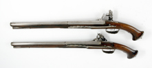 A PAIR OF FLINTLOCK HOLSTER PISTOLS