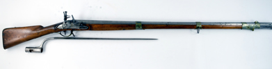 FLINTLÅSGEVÄR m/1775 MED BAJONETT