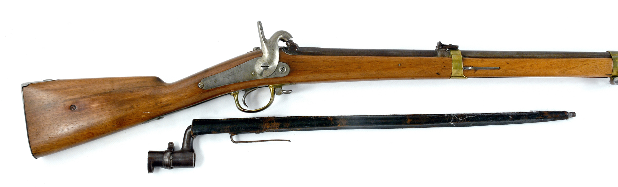 SLAGLÅSGEVÄR m/1855 MED BAJONETT