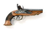 A D.B. FLINTLOCK PISTOL