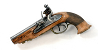 A D.B. FLINTLOCK PISTOL