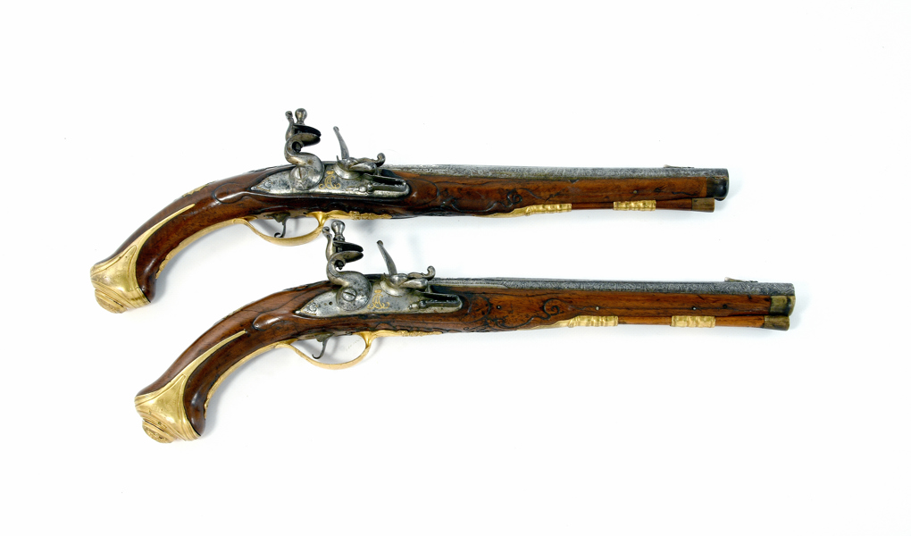 Svenske Kronprinsen Carl Augusts PARPISTOLER