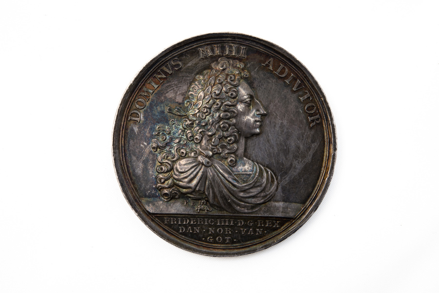 SILVERMEDALJ DANMARK 1718